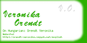 veronika orendt business card